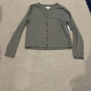 Sage Green Cardigan with buttons